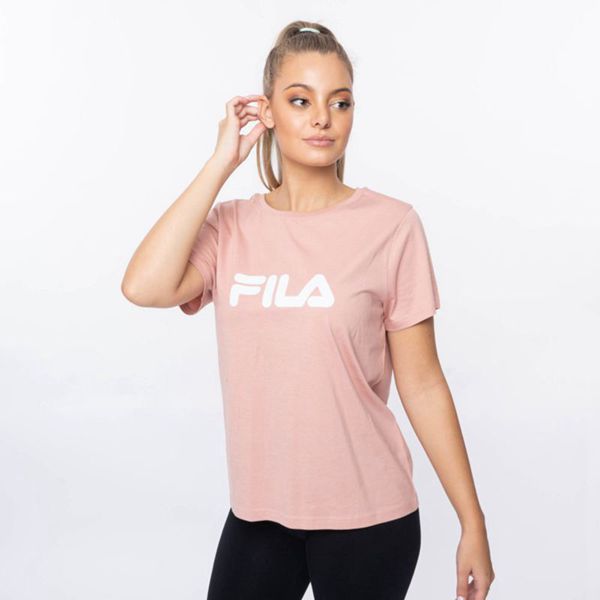 Fila Mono Deckle Women's T-Shirts - Rose,NZ 29-48621